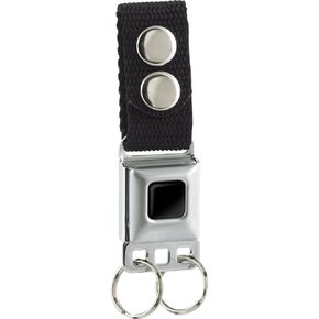 Buckle-Down Keychain, Seatbelt Buckle Keychain, Black
