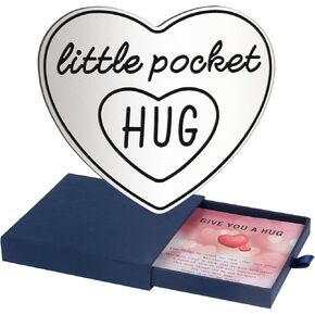 Hug Pocket Charm Keepsake Token - Send a Little Love with this Pocket Hug - Perfect for Long Distance Gifts, Cheer Me Up Gifts, and Cancer Gifts for Women.