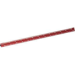 Alumicolor 3000 Series 6-Inch Red Mini Aluminum Triangular Engineer Scale (3210-4)