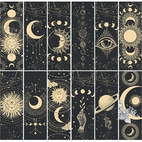 16 PCS Magnetic Bookmarks - Bookmarks for Book Lovers, Bulk Bookmarks, Oil Painting Magnetic Bookmarks for Women, Men, Kids, Students