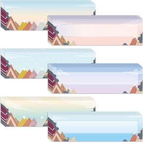 Ctosree Name Tags, 60 Pcs Moving Mountains, Classroom Decor, Self Adhesive Labels, for School, Student, Office, Home Party
