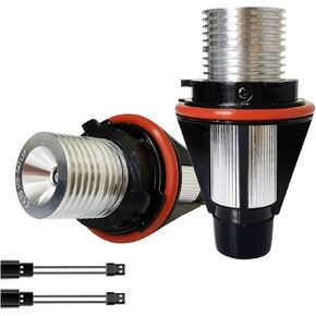 2x5W LED Angel Eyes Halo Ring White Light Marker Bulbs Replacement For E39 E53 X5 E60 E63 E64 E65 E66 E83