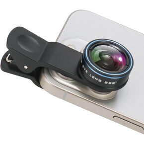 Phone Camera Lens, Clip on Cell HD Phone Fisheye Lens kit, 235° Fisheye Lens ，for Most iPhone Android Samsung Phones and Smartphones