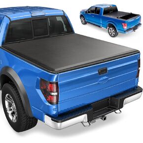 Soft Roll-up Truck Bed Tonneau Cover for Ford Ranger 1983-2011, Mazda B2300 & B4000 1994-2009, B2500 1998-2001, B3000 1994-2007, 6 ft 72.7 in/ 71.8 in Bed, Only Fit Fleetside/Styleside