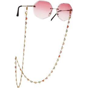 kkjoy Butterfly Crystal Glasses Chains Stainless Steel Sunglasses Holder Strap Eyeglass Lanyards Retainer Cord for Women