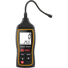 كاشف تسرب المبرد - جهاز HVAC/Auto وهالوجين متقدم مع شاشة LCD، يكتشف بدقة R22، R32، R134A، مثالي للاستخدام الاحترافي والمنزلي، استجابة سريعة. in Kuwait