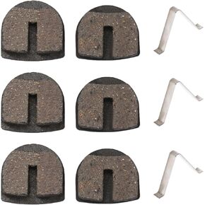 Rounded Front Rear Brake Pads Replacement for Razor MX650 MX500 SX500 Mcgrath Dirt Bike Electric 4 Wheeler ATV Dirt Quad 500 RSF650 Kids Motocross Scooter YK2 Flame Disc Brake Caliper Parts