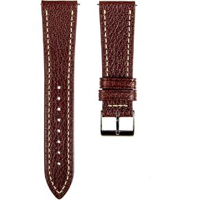 Sully Chevre Premium French Goatskin Leather Watch Strap from France Alran Tannery - Quick-Release - Luxury Leather Replacement Watch Band for Men & Women - 20mm, 22mm, 24mm-Black, Brown