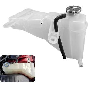 55111260AB Coolant Reservoir Tank, Radiator Reservoir Tank with Cap Compatible with 2011-2021 Chrysler 300, Dodge Challenger, Dodge Charger V6 V8 3.6L 5.7L 6.4L Replaces# 603-380, 55111260AF