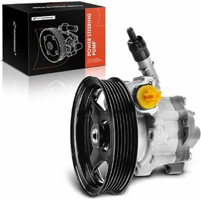 A-Premium Power Steering Pump, with Pulley, Compatible with Land Rover Range Rover 2006-2009, Range Rover Sport 2007, 4.2L 4.4L Gas, Replace # LR009777