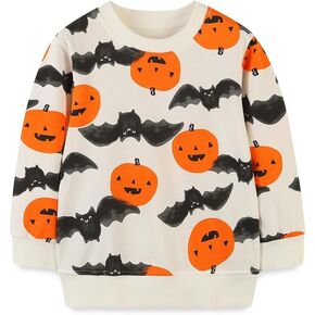 Boys Sweatshirts for Toddler Clothes Crewneck Pullover Girl Cotton Top Long Sleeve Jumper T Shirt Fall Kids 1-7 Years
