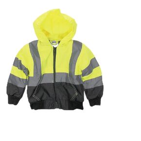 Hi-Vis Children’s Full Zip Hoodie – Safety Reflective Jacket for Kids, Hooded Sweatshirt