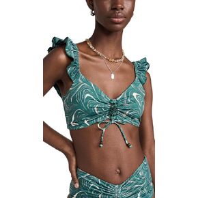 Sea Women's Amara Marble Print Bikini Top