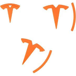 3D Dual Motor Badge Emblem Sticker Compatible for Tesla Model 3 Y X S Accessories (Matt Black)