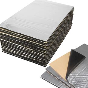 Car Heat Sound Deadening Insulation Mat - 394 Mil 8.6 Sqft Auto Audio Deadener Foam for Auto Hood Engine Roof Door and Trunk