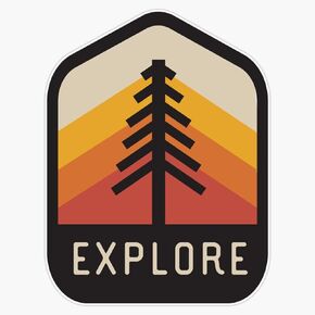 Tree Explore Vinyl Bumper Sticker Decal Waterproof 5"