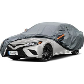 Premium Car Cover Custom Fit Mazda CX-5 CX5 (2012-2024), 16 Layers Heavy Duty Car Cover Waterproof All Weather with Zipper Door for Sun Rain Snow Dust Uv Protection