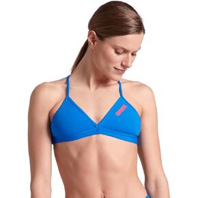 ARENA Women’s Team Solid Swim Top Tie Back Athletic Bikini Top Only Competitive Swimming Training Sporty Ladies Bathing Suit