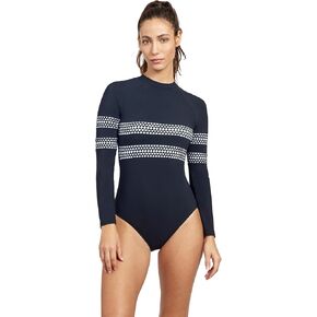 Gottex Women's Free Sport Supernova Long Sleeve High Neck Rashguard One Piece Swimsuit