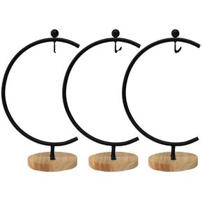 Ornament Display Stand Metal Flower Pot Holder Home Decoration Iron Hanger for Hanging Glass Globe Ball