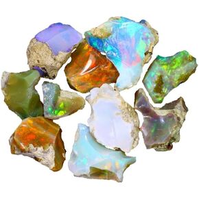 Natural Ethiopian Opal Rough Stunning Fire Opal Raw Specimen 30.00 Carat