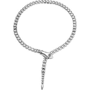 Cupimatch Short Necklace Snake Collar: Women's Curved Cuff Copper Snake Chain Snake Cocktail Serpent Jewelry