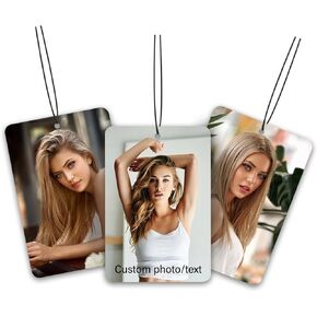 Car Air Fresheners - Black Ice, Cute Funny Hanging Car Air Scents Fresheners, Car Interior Accessories Decor for Men, 4-Pack (Super Style 1)