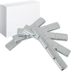 Aain 1oz, zinc-Coated, Adhesive Stick on Wheel Weights, EasyPeel Type Tire Wheel Weight for Cars, Trucks, SUVs, Motorcycles, Low Profile, 36 Strips/Box,144pcs