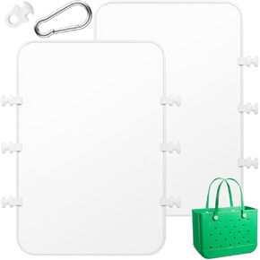 2PCS Divider Tray for Bogg Bag Original Accessories Organizing Bags and Divide Space with Bogg Bag Accessories Inserts space divider (white)