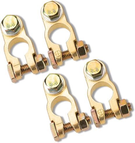 CZC AUTO Battery Terminal Connectors Top Post Car Battery Cable Terminal Clamp Set for Car Truck Van RV Boat, 1 Pair in Saudi Arabia