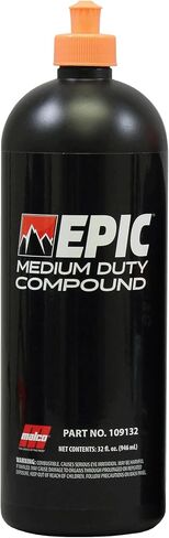 Malco EPIC Medium-Duty Car Polishing Compound – Best Minor Scratch Remover | All-in-One Compound for Polishing Car Paint | Dust-Free, Swirl-Free Finish | Removes P2500 Sand Scratches | 32 Oz. (109032) in Kuwait
