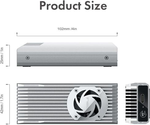 انيو مروحة تبريد مدمجة M.2 بذاكرة مستديمة (منفذ الملحقات الاضافية السريع PCIe) ومفتاح حماية للكتابة [C2598-NVMe] in Kuwait