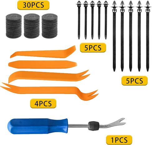955PCS Car Push Retainer Clips Door Panel Trim Clamp Kit Auto Fasteners Assortment with 38 Most Popular Size Nylon Bumper Fender for GM Ford Toyota Honda Chevrolet BMW Benz Audi Nissan Mazda in Saudi Arabia