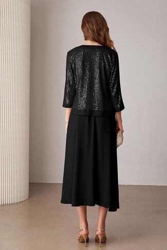 GRACE KARIN Women's Formal Dresses Mother of The Bride Dresses for Wedding Party Cocktail Dress Two Piece Dress Sequin Dress in Saudi Arabia