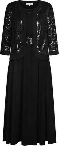 GRACE KARIN Women's Formal Dresses Mother of The Bride Dresses for Wedding Party Cocktail Dress Two Piece Dress Sequin Dress in Saudi Arabia