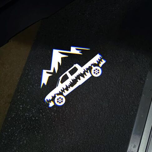 uunonaha 2 قطعة باب السيارة LED شعار جهاز عرض الترحيب مصباح الباب ضوء Ridgeline Puddle Lights Kit متوافق مع ملحقات Ridgeline (Ridgeline 01) in Kuwait