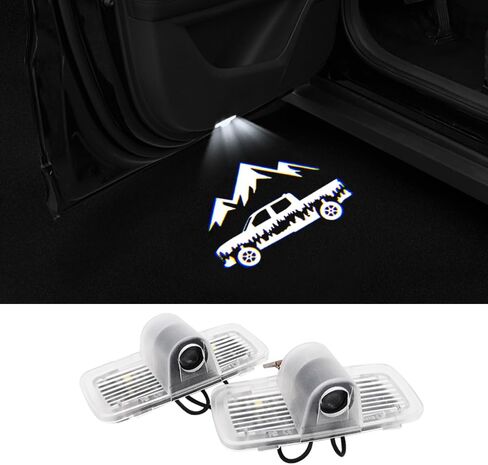uunonaha 2 قطعة باب السيارة LED شعار جهاز عرض الترحيب مصباح الباب ضوء Ridgeline Puddle Lights Kit متوافق مع ملحقات Ridgeline (Ridgeline 01) in Kuwait