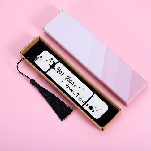 Halloween Bookmark Wizard Gift for Adult Friends Witchcraft and Wizardry Merchandise for Women Men Librarian Reader Booklover Bookish Reading Lover Gift (Not today) Birthday Christmas Gifts in Saudi Arabia