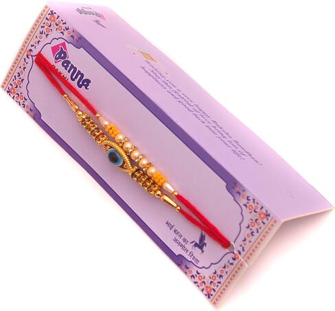 Rakhi For Brother Set of 2 With Greeting Card, Beautiful Designer Raksha Bandhan Rakhi Gift Set For Brother Bhaiya Bhai Bro, Traditional Indian Style Rakshbandhan Rakhi Gifts For Brother in Saudi Arabia