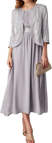 GRACE KARIN Women's Formal Dresses Mother of The Bride Dresses for Wedding Party Cocktail Dress Two Piece Dress Sequin Dress in Saudi Arabia