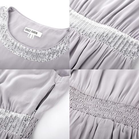 GRACE KARIN Women's Formal Dresses Mother of The Bride Dresses for Wedding Party Cocktail Dress Two Piece Dress Sequin Dress in Saudi Arabia