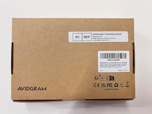 HDMI Splitter 1 in 2 Out 8K 60Hz 4:4:4, AVIDGRAM 2 Port Splitter with Auto, Copy, Downscaler EDID Mode, 4K 120Hz HDMI Duplicator, Compatible with Xbox Series X, PS4 Pro, PS5, Blu-ray Player in Kuwait