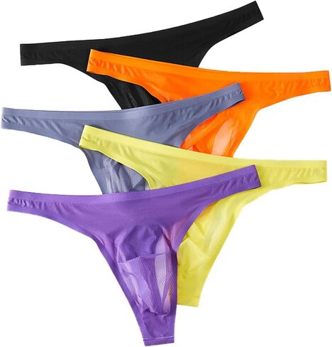 Men's Seamless Briefs Breathable Transparent Ultra-thin Underwear Sexy Bikini in Kuwait