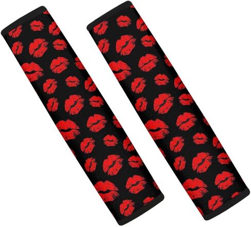 2 قطعة مجموعة اكسسوارات السيارات مجردة الهبي زهرة طباعة حزام الكتف منصات النيوبرين مقعد حزام الحشو غطاء عالمي ومريح السيارات حزام الأمان منصات الأزهار السيارات الديكور الداخلي in Kuwait