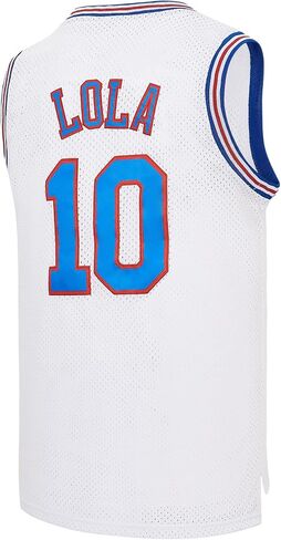 Mens #1 Bugs #10 Lola Basketball Jersey for Women Couples Halloween Cosplay Costume Movie Outfit with Accessory in Saudi Arabia