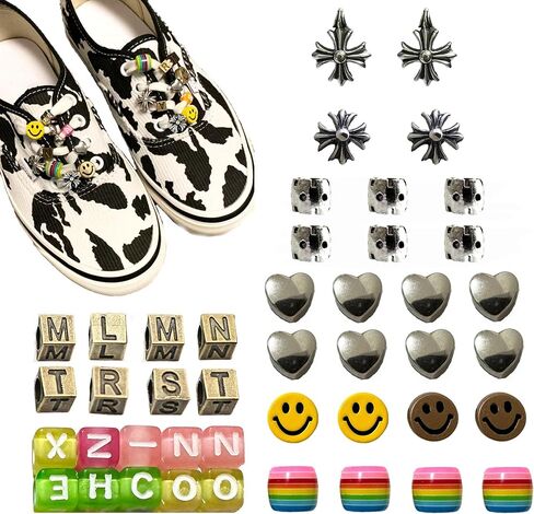 Bling Shoelace Charms for Sneakers Shoelaces Decorations Shoe Clips Shoelaces Buckle Charms in Saudi Arabia
