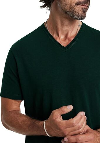 John Varvatos Men's Miles V Neck Tee in Saudi Arabia