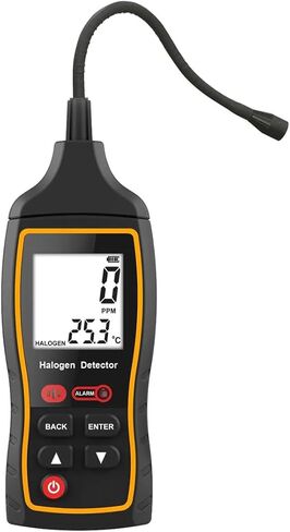 كاشف تسرب المبرد - جهاز HVAC/Auto وهالوجين متقدم مع شاشة LCD، يكتشف بدقة R22، R32، R134A، مثالي للاستخدام الاحترافي والمنزلي، استجابة سريعة. in Kuwait