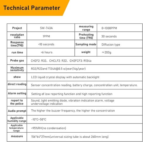 كاشف تسرب المبرد - جهاز HVAC/Auto وهالوجين متقدم مع شاشة LCD، يكتشف بدقة R22، R32، R134A، مثالي للاستخدام الاحترافي والمنزلي، استجابة سريعة. in Kuwait