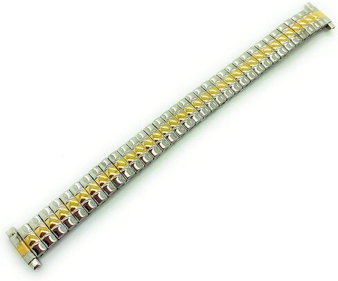 12mm up to 14mm Ladies Shiny Stainless Steel Stretch Expansion Watch Band in Kuwait